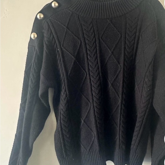 Mango Black Knit Sweater - Picture 1 of 5